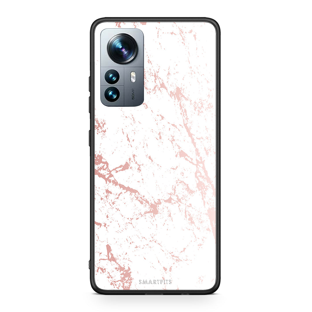 116 - Xiaomi 12 Pro Pink Splash Marble case, cover, bumper