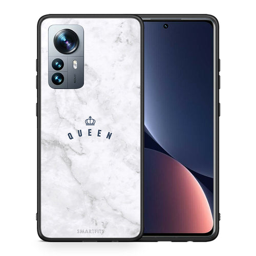 Θήκη Xiaomi 12 Pro Queen Marble από τη Smartfits με σχέδιο στο πίσω μέρος και μαύρο περίβλημα | Xiaomi 12 Pro Queen Marble case with colorful back and black bezels