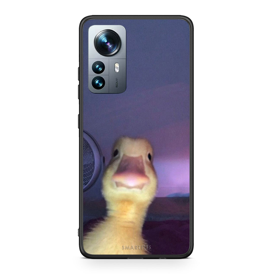 Xiaomi 12 Pro Meme Duck θήκη από τη Smartfits με σχέδιο στο πίσω μέρος και μαύρο περίβλημα | Smartphone case with colorful back and black bezels by Smartfits