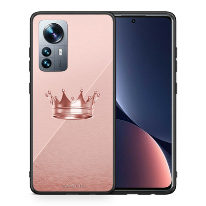 Θήκη Xiaomi 12 Pro Crown Minimal από τη Smartfits με σχέδιο στο πίσω μέρος και μαύρο περίβλημα | Xiaomi 12 Pro Crown Minimal case with colorful back and black bezels