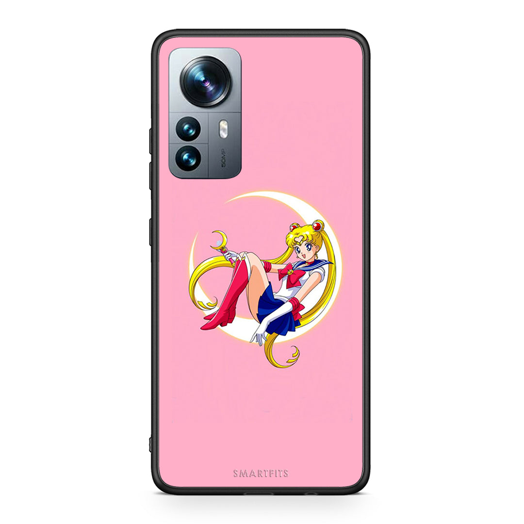 Xiaomi 12 Pro Moon Girl θήκη από τη Smartfits με σχέδιο στο πίσω μέρος και μαύρο περίβλημα | Smartphone case with colorful back and black bezels by Smartfits