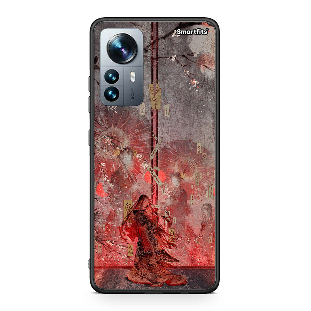 Xiaomi 12 Pro Nezuko Kamado θήκη από τη Smartfits με σχέδιο στο πίσω μέρος και μαύρο περίβλημα | Smartphone case with colorful back and black bezels by Smartfits