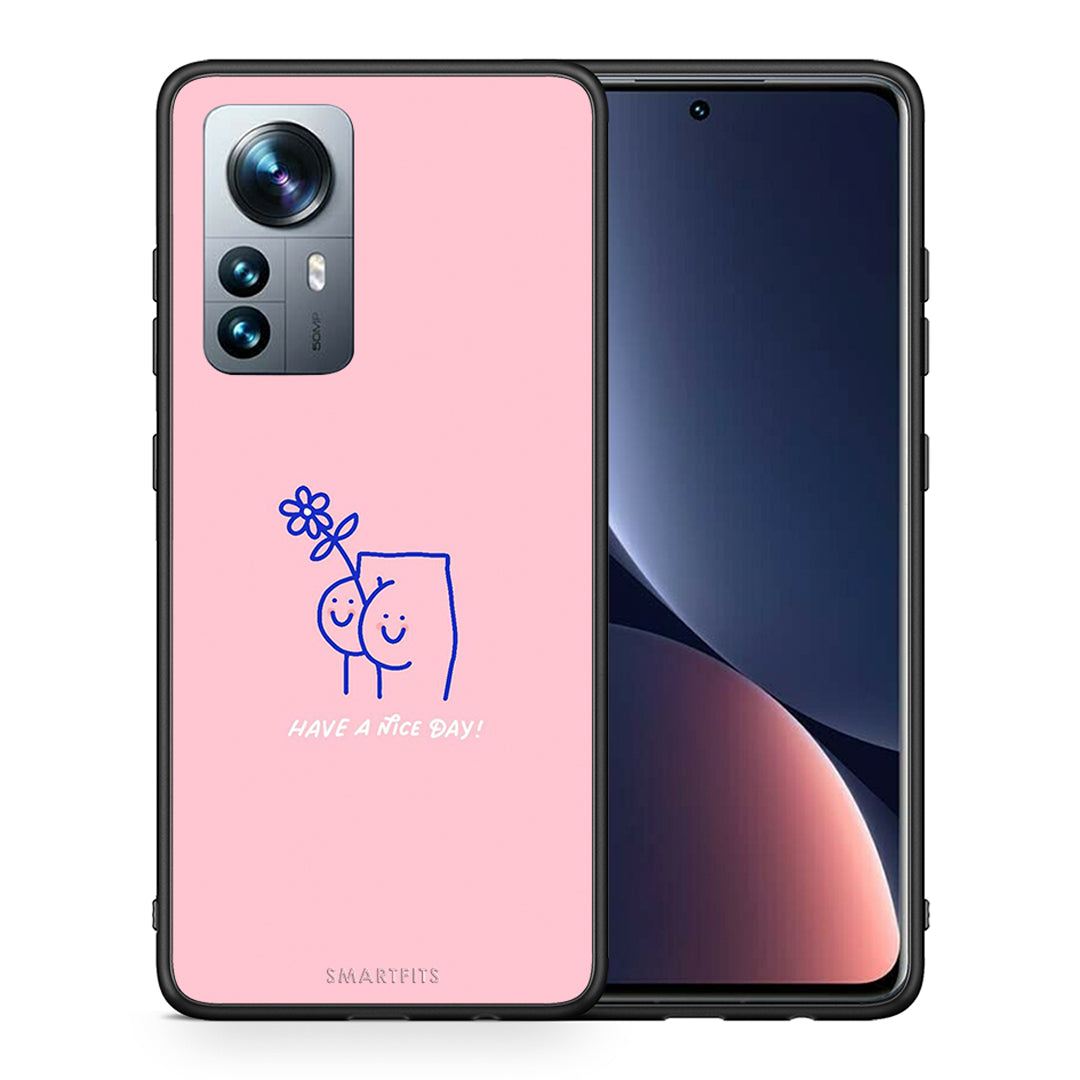 Θήκη Xiaomi 12 Pro Nice Day από τη Smartfits με σχέδιο στο πίσω μέρος και μαύρο περίβλημα | Xiaomi 12 Pro Nice Day case with colorful back and black bezels