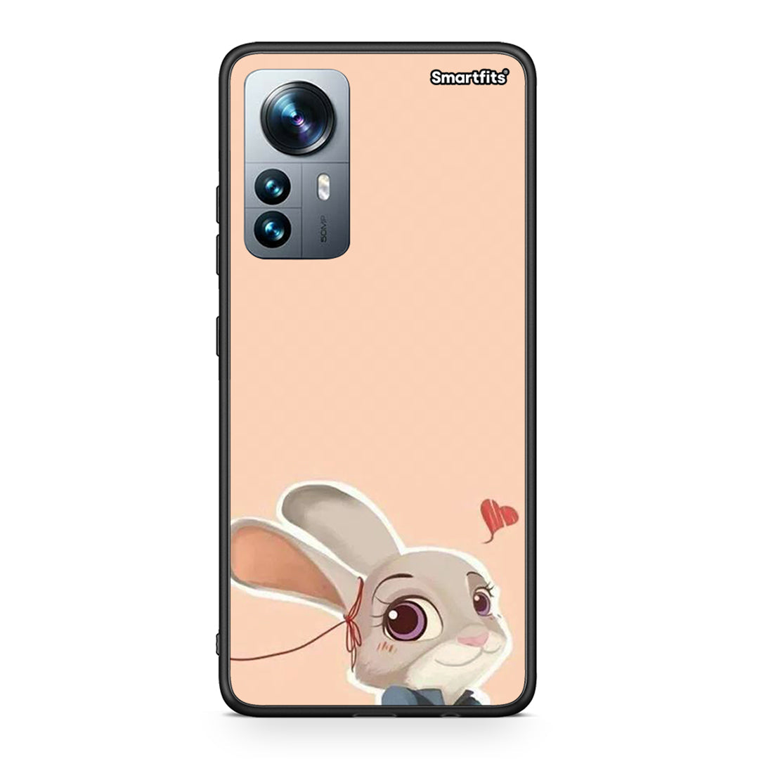 Xiaomi 12 Pro Nick Wilde And Judy Hopps Love 2 θήκη από τη Smartfits με σχέδιο στο πίσω μέρος και μαύρο περίβλημα | Smartphone case with colorful back and black bezels by Smartfits