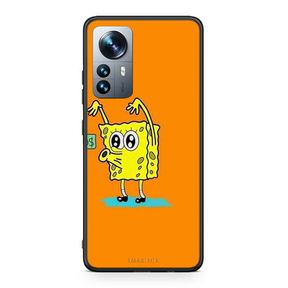 Xiaomi 12 Pro No Money 2 Θήκη Αγίου Βαλεντίνου από τη Smartfits με σχέδιο στο πίσω μέρος και μαύρο περίβλημα | Smartphone case with colorful back and black bezels by Smartfits