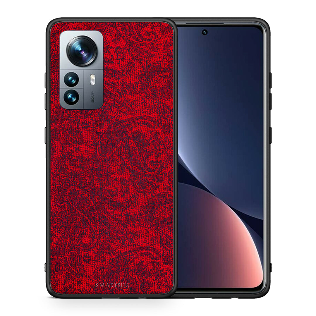 Θήκη Xiaomi 12 Pro Paisley Cashmere από τη Smartfits με σχέδιο στο πίσω μέρος και μαύρο περίβλημα | Xiaomi 12 Pro Paisley Cashmere case with colorful back and black bezels