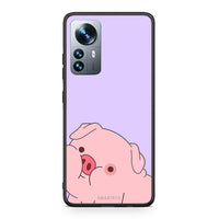 Thumbnail for Xiaomi 12 Pro Pig Love 2 Θήκη Αγίου Βαλεντίνου από τη Smartfits με σχέδιο στο πίσω μέρος και μαύρο περίβλημα | Smartphone case with colorful back and black bezels by Smartfits