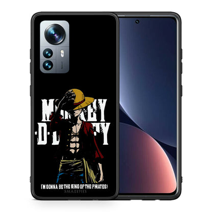 Θήκη Xiaomi 12 Pro Pirate King από τη Smartfits με σχέδιο στο πίσω μέρος και μαύρο περίβλημα | Xiaomi 12 Pro Pirate King case with colorful back and black bezels