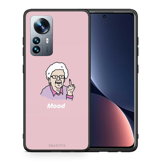 Θήκη Xiaomi 12 Pro Mood PopArt από τη Smartfits με σχέδιο στο πίσω μέρος και μαύρο περίβλημα | Xiaomi 12 Pro Mood PopArt case with colorful back and black bezels