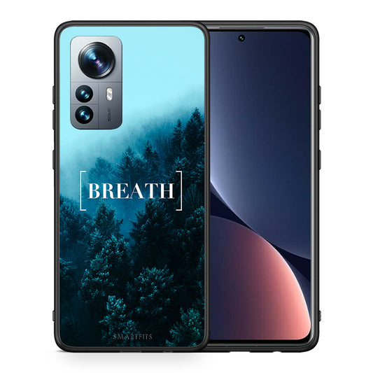 Θήκη Xiaomi 12 Pro Breath Quote από τη Smartfits με σχέδιο στο πίσω μέρος και μαύρο περίβλημα | Xiaomi 12 Pro Breath Quote case with colorful back and black bezels