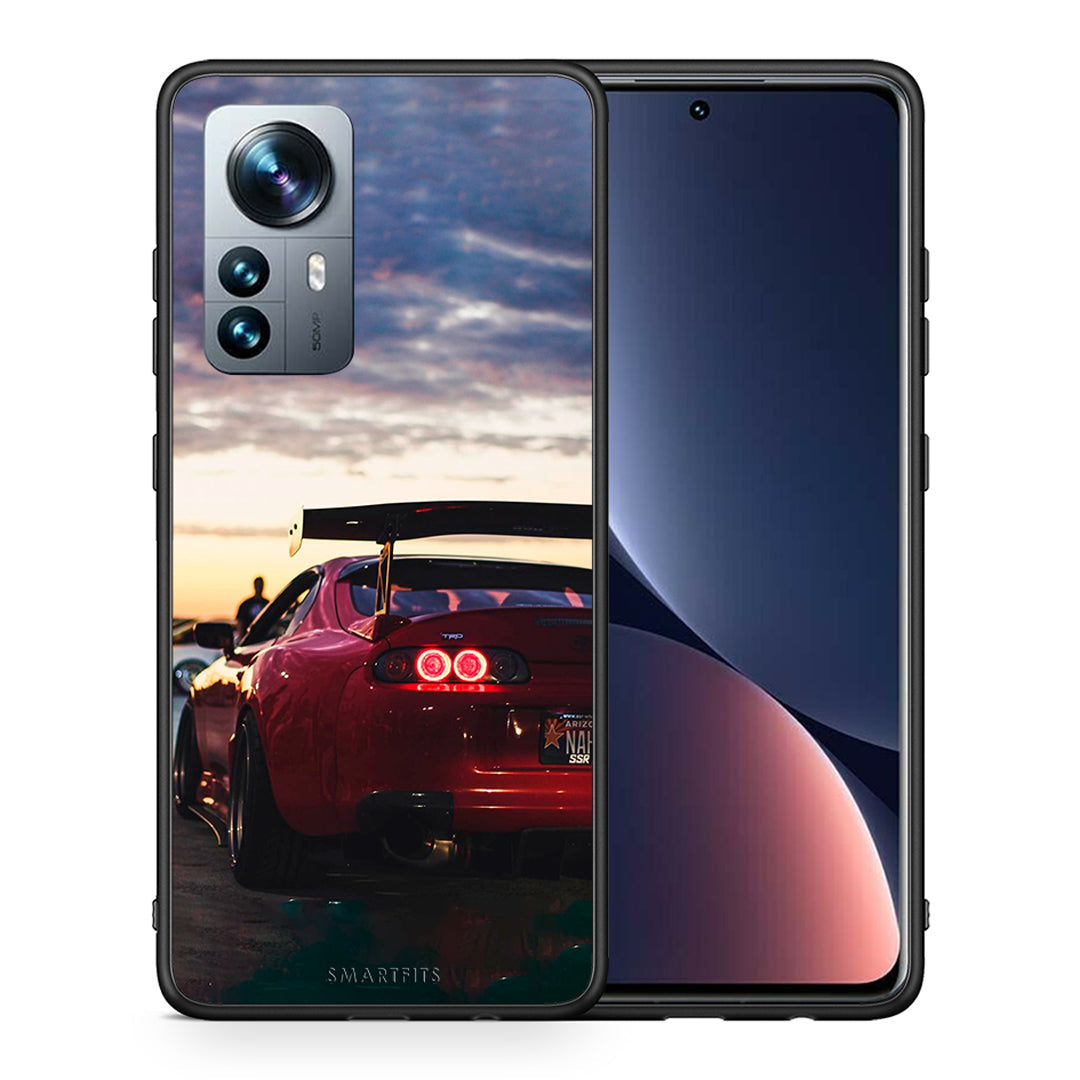 Θήκη Xiaomi 12 Pro Racing Supra από τη Smartfits με σχέδιο στο πίσω μέρος και μαύρο περίβλημα | Xiaomi 12 Pro Racing Supra case with colorful back and black bezels