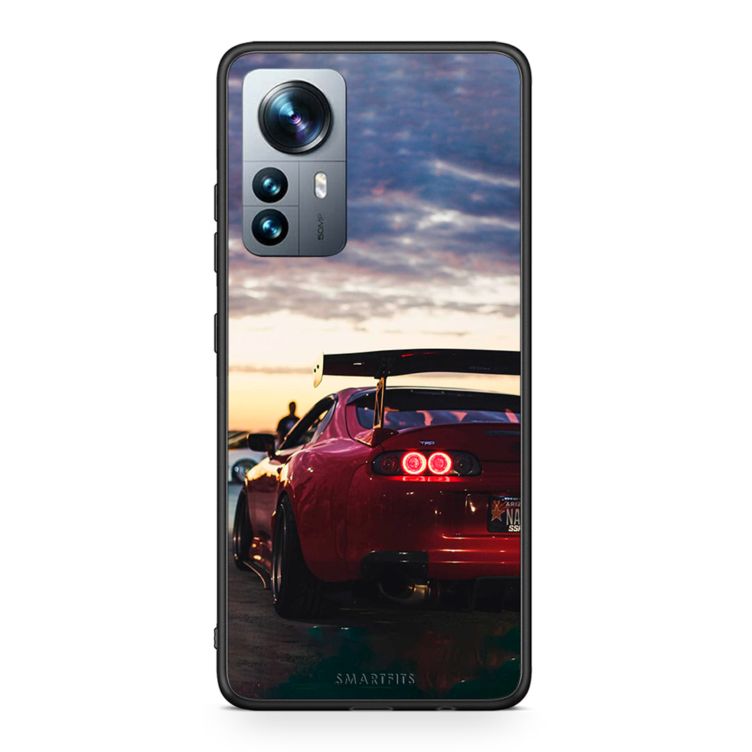 Xiaomi 12 Pro Racing Supra θήκη από τη Smartfits με σχέδιο στο πίσω μέρος και μαύρο περίβλημα | Smartphone case with colorful back and black bezels by Smartfits