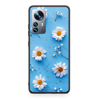 Thumbnail for Xiaomi 12 Pro Real Daisies θήκη από τη Smartfits με σχέδιο στο πίσω μέρος και μαύρο περίβλημα | Smartphone case with colorful back and black bezels by Smartfits