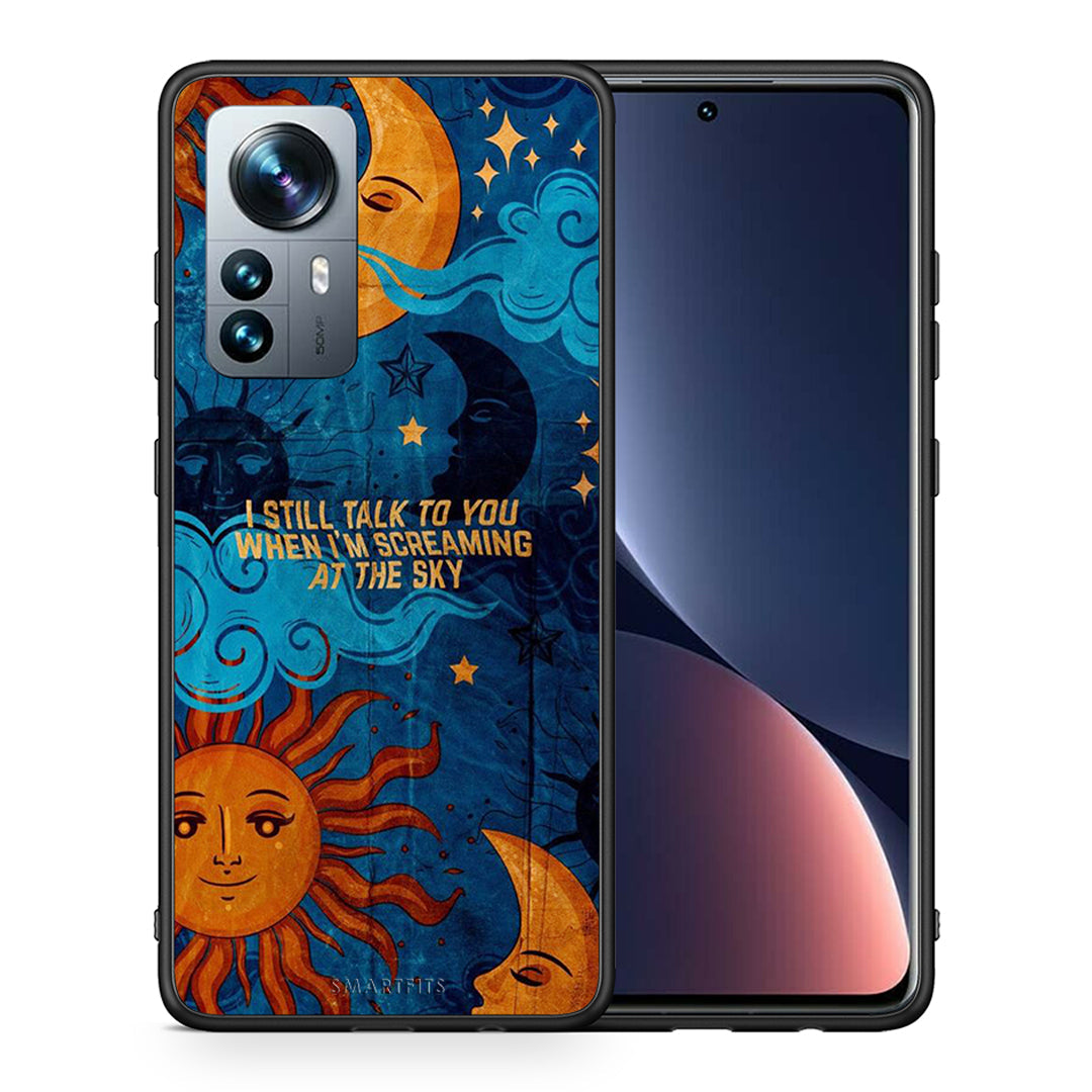 Θήκη Xiaomi 12 Pro Screaming Sky από τη Smartfits με σχέδιο στο πίσω μέρος και μαύρο περίβλημα | Xiaomi 12 Pro Screaming Sky case with colorful back and black bezels