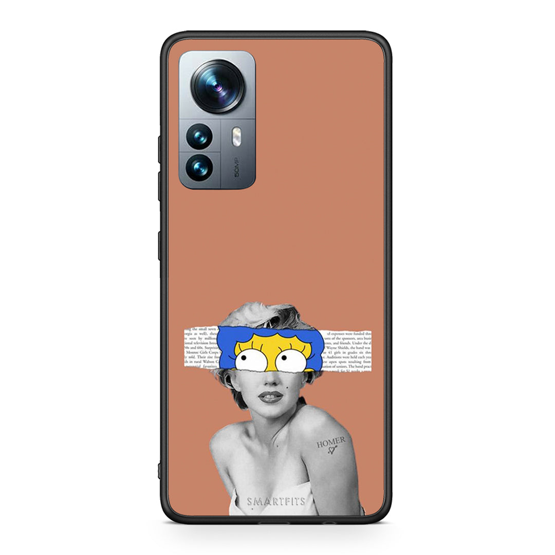 Xiaomi 12 Pro Sim Merilyn θήκη από τη Smartfits με σχέδιο στο πίσω μέρος και μαύρο περίβλημα | Smartphone case with colorful back and black bezels by Smartfits