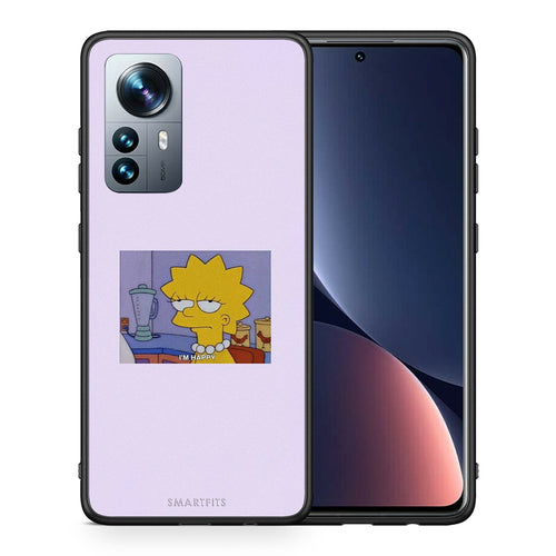 Θήκη Xiaomi 12 Pro So Happy από τη Smartfits με σχέδιο στο πίσω μέρος και μαύρο περίβλημα | Xiaomi 12 Pro So Happy case with colorful back and black bezels