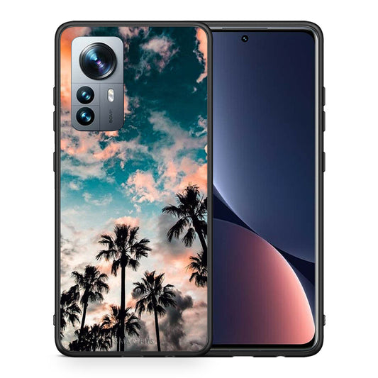 Θήκη Xiaomi 12 Pro Sky Summer από τη Smartfits με σχέδιο στο πίσω μέρος και μαύρο περίβλημα | Xiaomi 12 Pro Sky Summer case with colorful back and black bezels