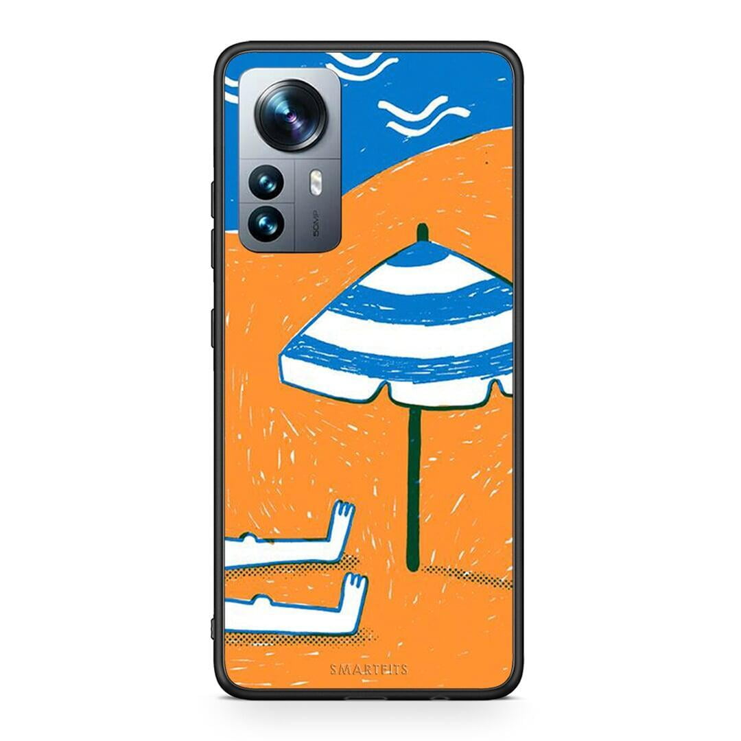 Xiaomi 12 Pro Summering Θήκη από τη Smartfits με σχέδιο στο πίσω μέρος και μαύρο περίβλημα | Smartphone case with colorful back and black bezels by Smartfits
