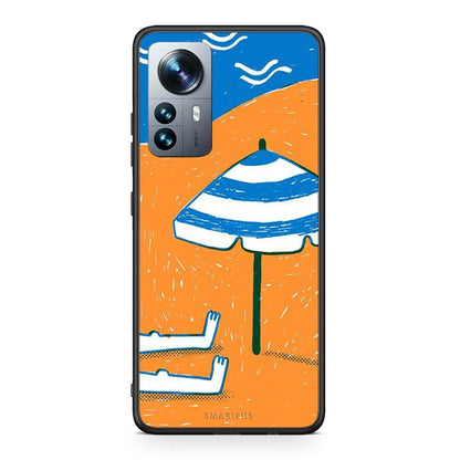 Xiaomi 12 Pro Summering Θήκη από τη Smartfits με σχέδιο στο πίσω μέρος και μαύρο περίβλημα | Smartphone case with colorful back and black bezels by Smartfits