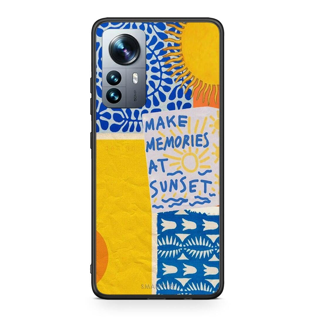 Xiaomi 12 Pro Sunset Memories Θήκη από τη Smartfits με σχέδιο στο πίσω μέρος και μαύρο περίβλημα | Smartphone case with colorful back and black bezels by Smartfits