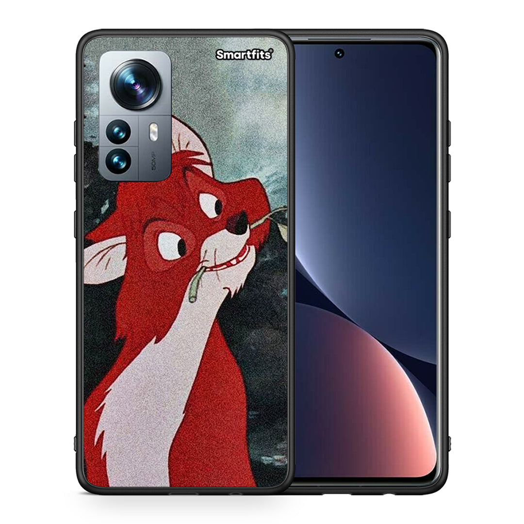 Θήκη Xiaomi 12 Pro Tod And Vixey Love 1 από τη Smartfits με σχέδιο στο πίσω μέρος και μαύρο περίβλημα | Xiaomi 12 Pro Tod And Vixey Love 1 case with colorful back and black bezels