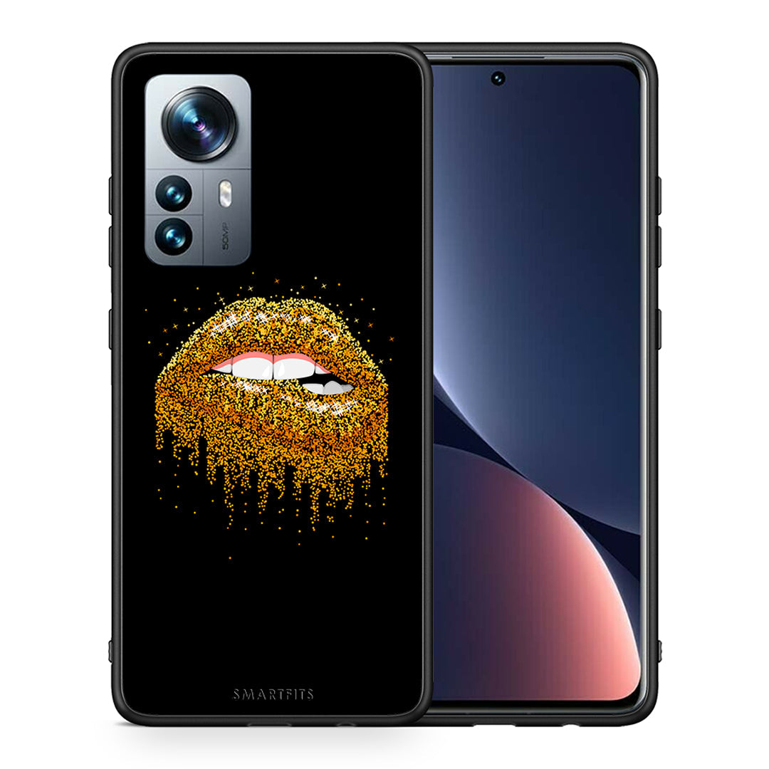 Θήκη Xiaomi 12 Pro Golden Valentine από τη Smartfits με σχέδιο στο πίσω μέρος και μαύρο περίβλημα | Xiaomi 12 Pro Golden Valentine case with colorful back and black bezels