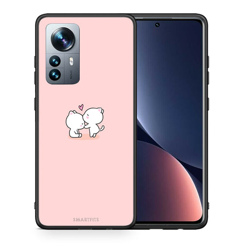 Θήκη Xiaomi 12 Pro Love Valentine από τη Smartfits με σχέδιο στο πίσω μέρος και μαύρο περίβλημα | Xiaomi 12 Pro Love Valentine case with colorful back and black bezels