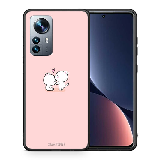 Θήκη Xiaomi 12 Pro Love Valentine από τη Smartfits με σχέδιο στο πίσω μέρος και μαύρο περίβλημα | Xiaomi 12 Pro Love Valentine case with colorful back and black bezels