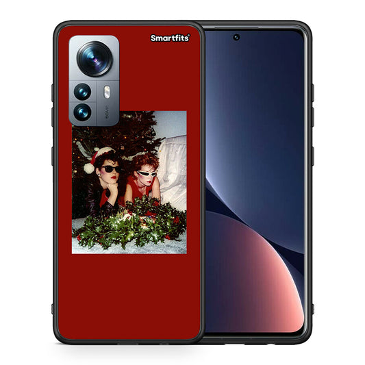 Θήκη Xiaomi 12 Pro Waiting For Xmas από τη Smartfits με σχέδιο στο πίσω μέρος και μαύρο περίβλημα | Xiaomi 12 Pro Waiting For Xmas case with colorful back and black bezels