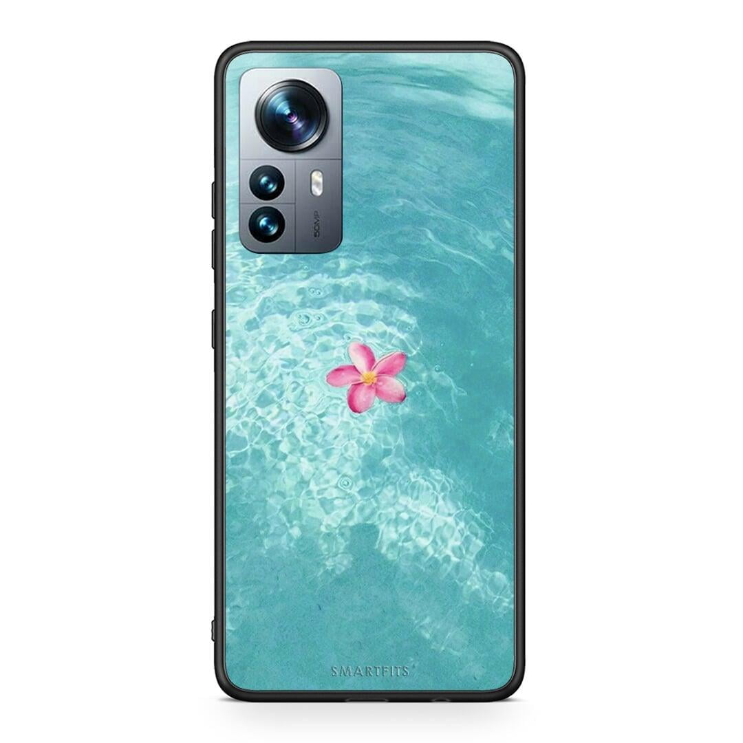 Xiaomi 12 Pro Water Flower Θήκη από τη Smartfits με σχέδιο στο πίσω μέρος και μαύρο περίβλημα | Smartphone case with colorful back and black bezels by Smartfits