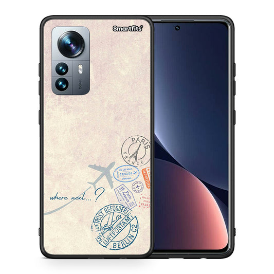 Θήκη Xiaomi 12 Pro Where Next από τη Smartfits με σχέδιο στο πίσω μέρος και μαύρο περίβλημα | Xiaomi 12 Pro Where Next case with colorful back and black bezels