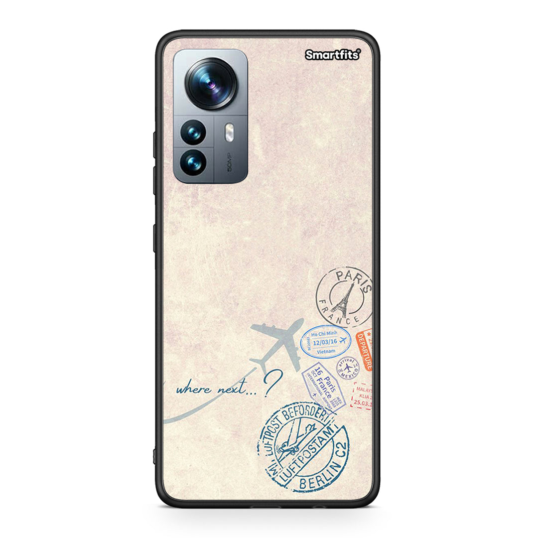 Xiaomi 12 Pro Where Next θήκη από τη Smartfits με σχέδιο στο πίσω μέρος και μαύρο περίβλημα | Smartphone case with colorful back and black bezels by Smartfits