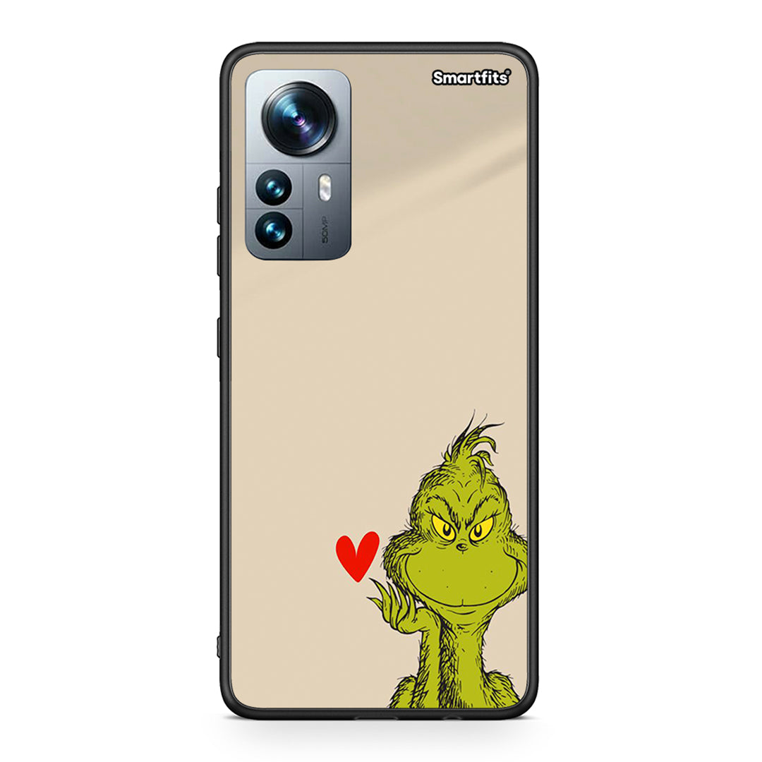 Xiaomi 12 Pro Xmas Grinch θήκη από τη Smartfits με σχέδιο στο πίσω μέρος και μαύρο περίβλημα | Smartphone case with colorful back and black bezels by Smartfits