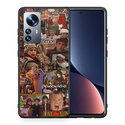 Θήκη Xiaomi 12 Pro Xmas Wishes από τη Smartfits με σχέδιο στο πίσω μέρος και μαύρο περίβλημα | Xiaomi 12 Pro Xmas Wishes case with colorful back and black bezels