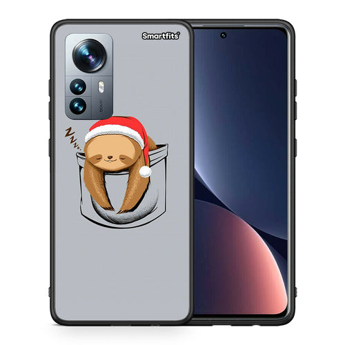 Θήκη Xiaomi 12 Pro Xmas Zzzz από τη Smartfits με σχέδιο στο πίσω μέρος και μαύρο περίβλημα | Xiaomi 12 Pro Xmas Zzzz case with colorful back and black bezels