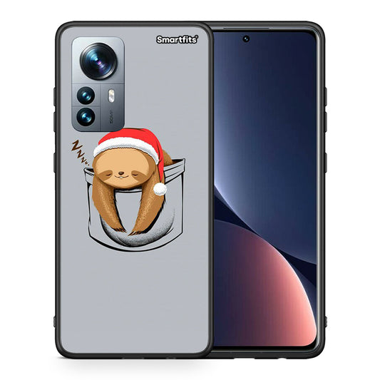 Θήκη Xiaomi 12 Pro Xmas Zzzz από τη Smartfits με σχέδιο στο πίσω μέρος και μαύρο περίβλημα | Xiaomi 12 Pro Xmas Zzzz case with colorful back and black bezels