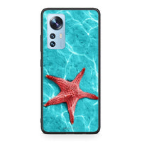 Thumbnail for Xiaomi 12 / 12X 5G Red Starfish Θήκη από τη Smartfits με σχέδιο στο πίσω μέρος και μαύρο περίβλημα | Smartphone case with colorful back and black bezels by Smartfits