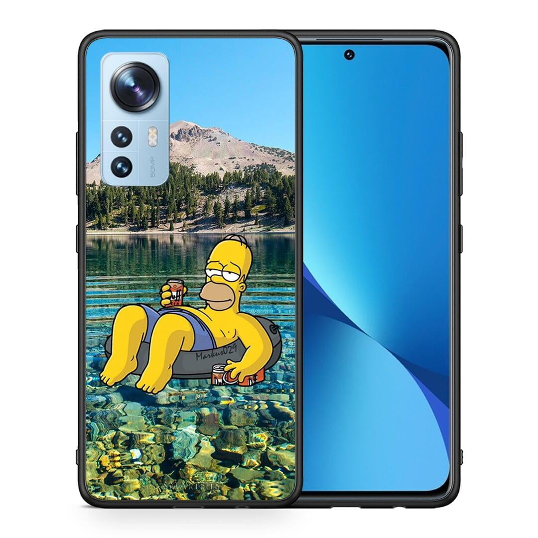 Θήκη Xiaomi 12 / 12X 5G Summer Happiness από τη Smartfits με σχέδιο στο πίσω μέρος και μαύρο περίβλημα | Xiaomi 12 / 12X 5G Summer Happiness case with colorful back and black bezels