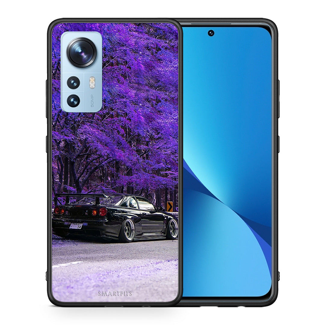 Θήκη Αγίου Βαλεντίνου Xiaomi 12 / 12X 5G Super Car από τη Smartfits με σχέδιο στο πίσω μέρος και μαύρο περίβλημα | Xiaomi 12 / 12X 5G Super Car case with colorful back and black bezels