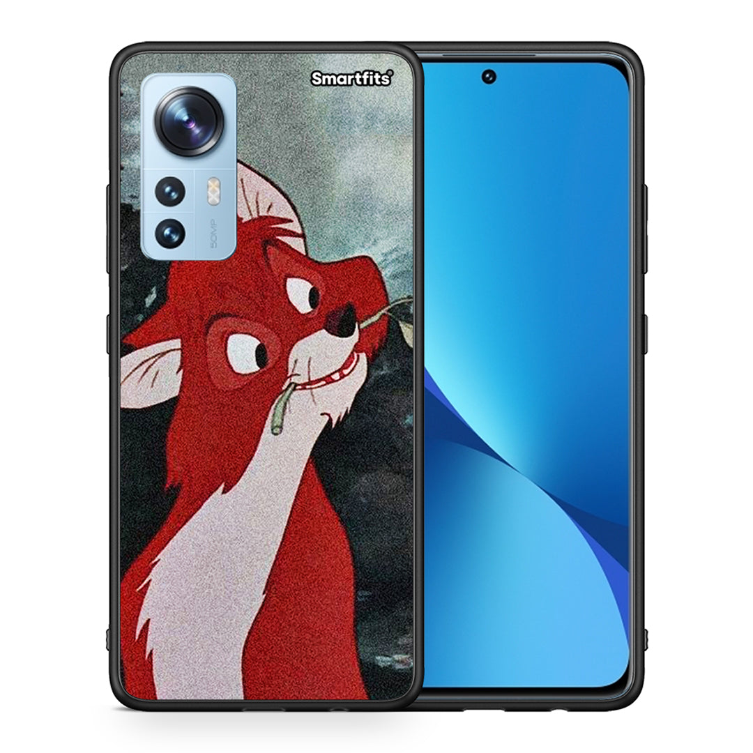 Θήκη Xiaomi 12/12X 5G Tod And Vixey Love 1 από τη Smartfits με σχέδιο στο πίσω μέρος και μαύρο περίβλημα | Xiaomi 12/12X 5G Tod And Vixey Love 1 case with colorful back and black bezels