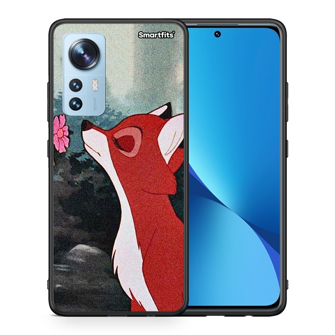 Θήκη Xiaomi 12/12X 5G Tod And Vixey Love 2 από τη Smartfits με σχέδιο στο πίσω μέρος και μαύρο περίβλημα | Xiaomi 12/12X 5G Tod And Vixey Love 2 case with colorful back and black bezels