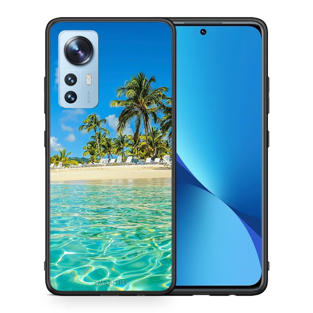 Θήκη Xiaomi 12 / 12X 5G Tropical Vibes από τη Smartfits με σχέδιο στο πίσω μέρος και μαύρο περίβλημα | Xiaomi 12 / 12X 5G Tropical Vibes case with colorful back and black bezels