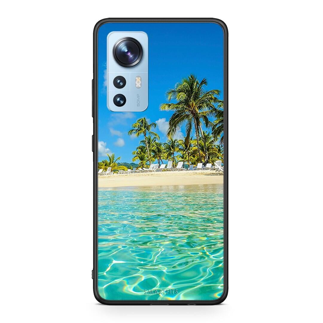 Xiaomi 12 / 12X 5G Tropical Vibes Θήκη από τη Smartfits με σχέδιο στο πίσω μέρος και μαύρο περίβλημα | Smartphone case with colorful back and black bezels by Smartfits