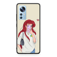 Thumbnail for Xiaomi 12 / 12X 5G Walking Mermaid Θήκη από τη Smartfits με σχέδιο στο πίσω μέρος και μαύρο περίβλημα | Smartphone case with colorful back and black bezels by Smartfits