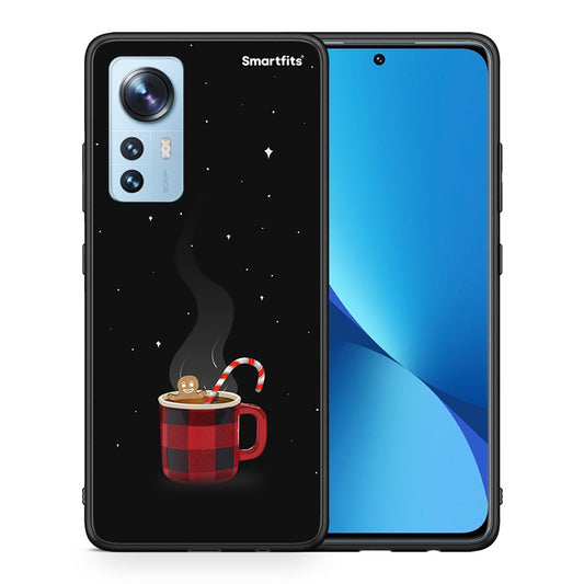 Θήκη Xiaomi 12/12X 5G Xmas Bathing από τη Smartfits με σχέδιο στο πίσω μέρος και μαύρο περίβλημα | Xiaomi 12/12X 5G Xmas Bathing case with colorful back and black bezels