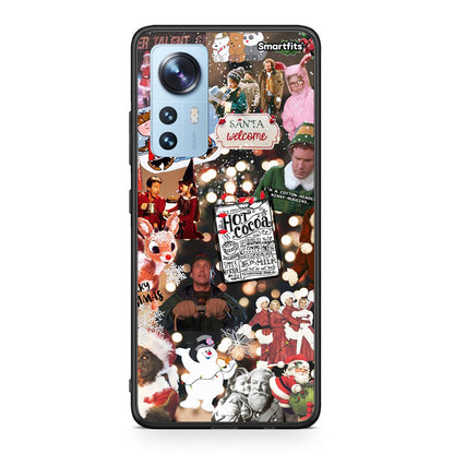 Xiaomi 12/12X 5G Xmas Movies θήκη από τη Smartfits με σχέδιο στο πίσω μέρος και μαύρο περίβλημα | Smartphone case with colorful back and black bezels by Smartfits