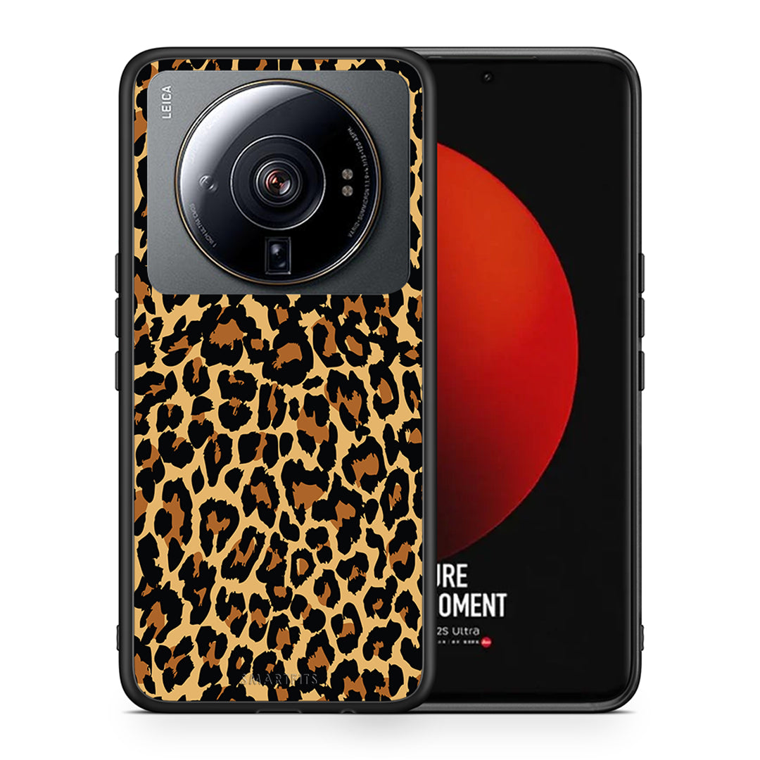 Θήκη Xiaomi 12S Ultra Leopard Animal από τη Smartfits με σχέδιο στο πίσω μέρος και μαύρο περίβλημα | Xiaomi 12S Ultra Leopard Animal case with colorful back and black bezels