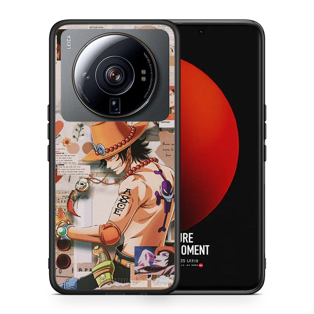 Θήκη Xiaomi 12S Ultra Anime Collage από τη Smartfits με σχέδιο στο πίσω μέρος και μαύρο περίβλημα | Xiaomi 12S Ultra Anime Collage case with colorful back and black bezels