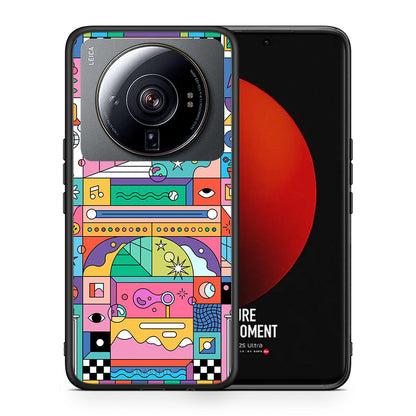 Θήκη Xiaomi 12S Ultra Bubbles Soap από τη Smartfits με σχέδιο στο πίσω μέρος και μαύρο περίβλημα | Xiaomi 12S Ultra Bubbles Soap case with colorful back and black bezels