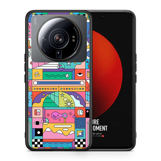 Θήκη Xiaomi 12S Ultra Bubbles Soap από τη Smartfits με σχέδιο στο πίσω μέρος και μαύρο περίβλημα | Xiaomi 12S Ultra Bubbles Soap case with colorful back and black bezels